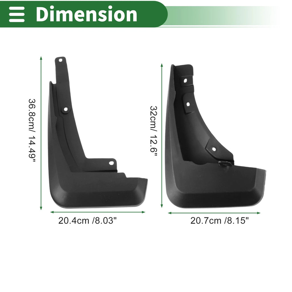 Mud Flaps Splash Guards for Ford Escape (2020) W/ Mount Accessories