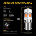Set of 2 Amber LED Turn Signal Light Bulbs for Canbus BAU15S 7507 1156