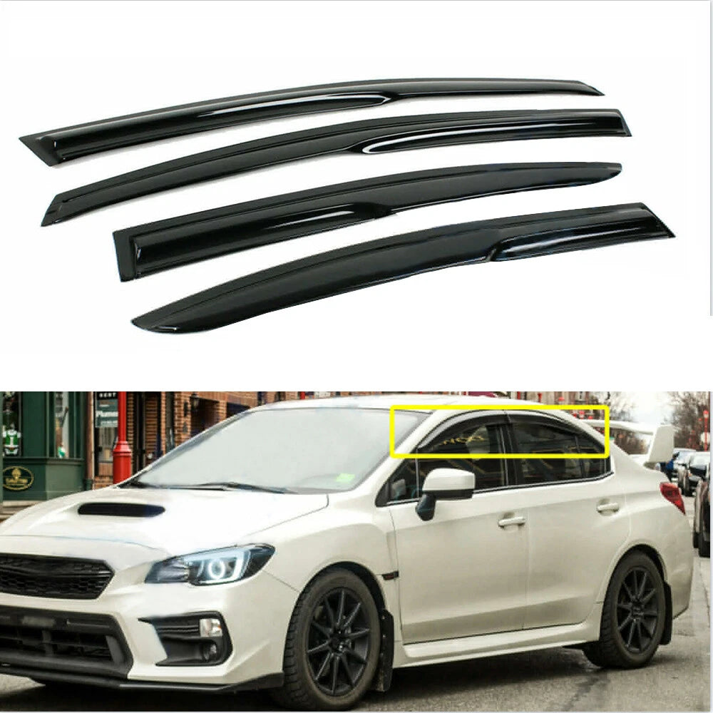 Window Visors for Subaru WRX STI (2015–2019) Smoke Tinted Acrylic
