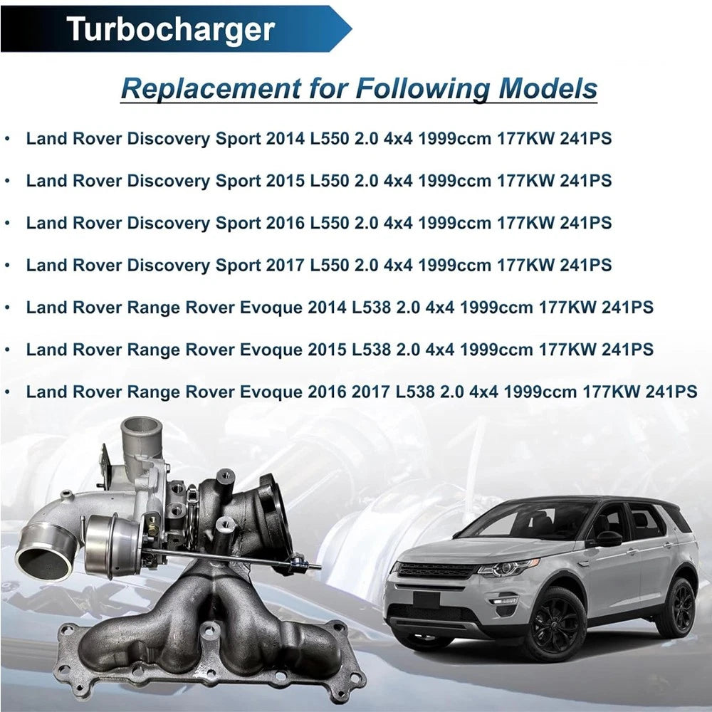 Turbo Charger for Land Rover Discovery, Range Rover Evoque (2012–2019) LR066515