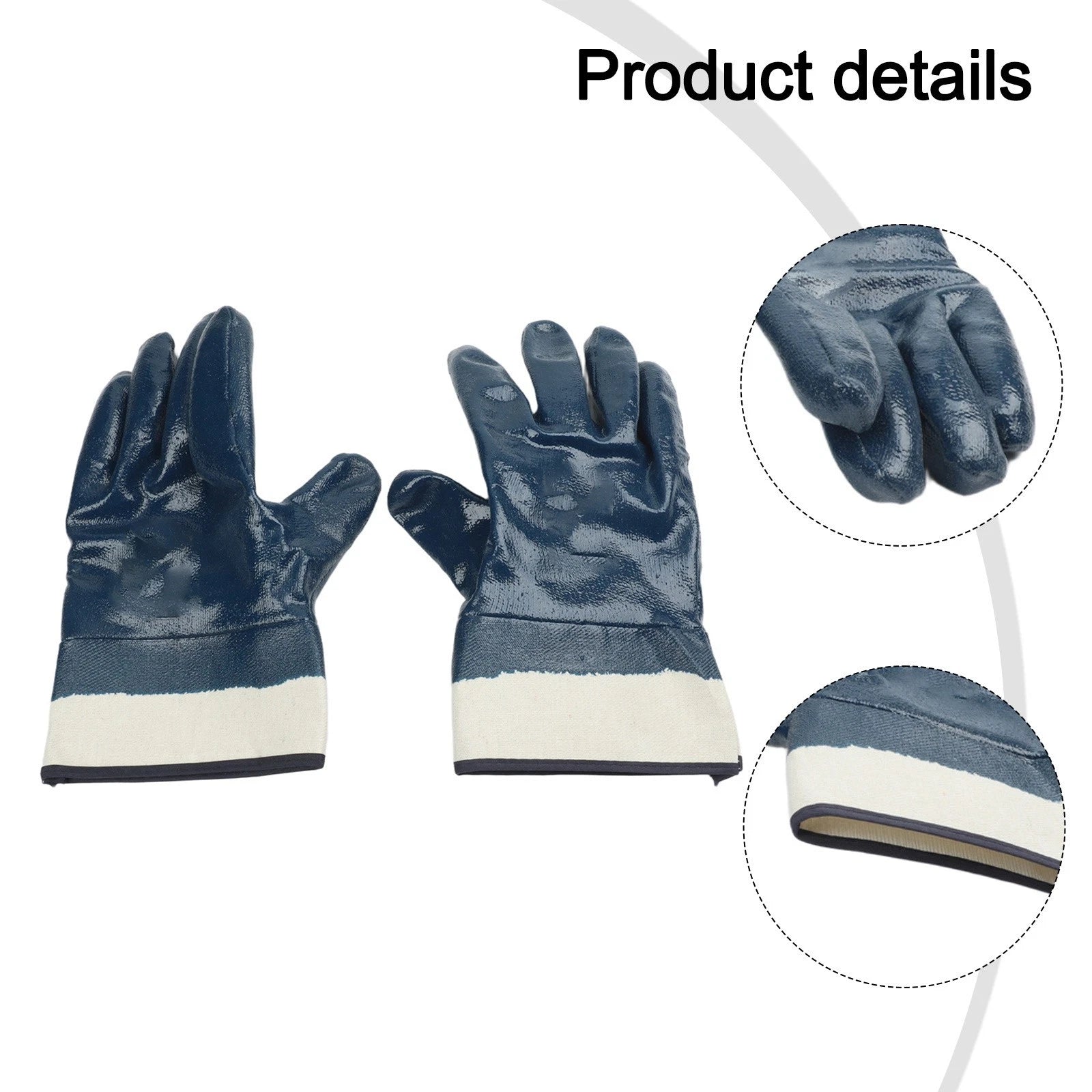 Rubber Coated Work Gloves - Non Slip, Oil Resistant, Wear Proof (2X)