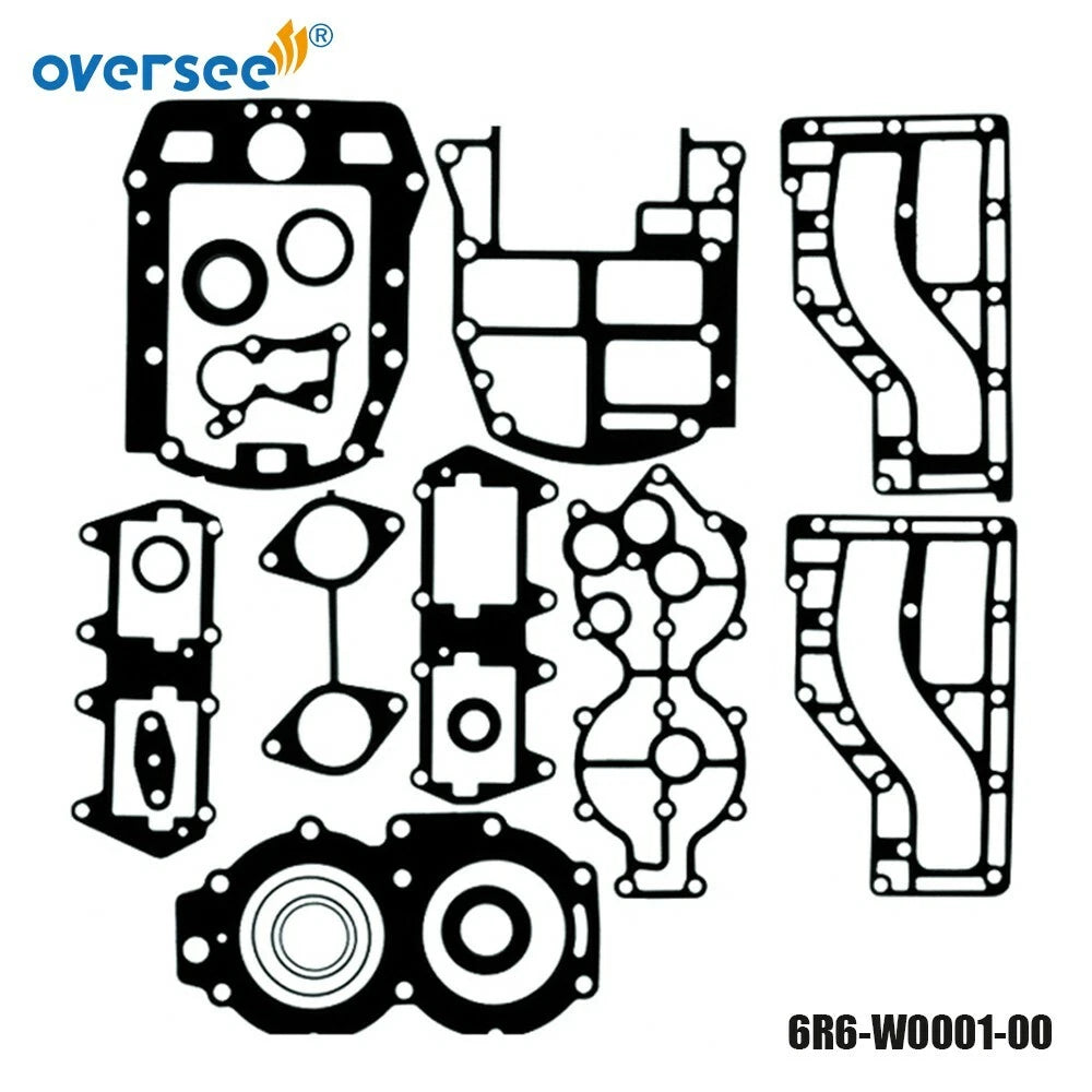 Outboard Gasket Kit for Yamaha Outboard Motor 40hp 2cyl (6R6-W0001-00)