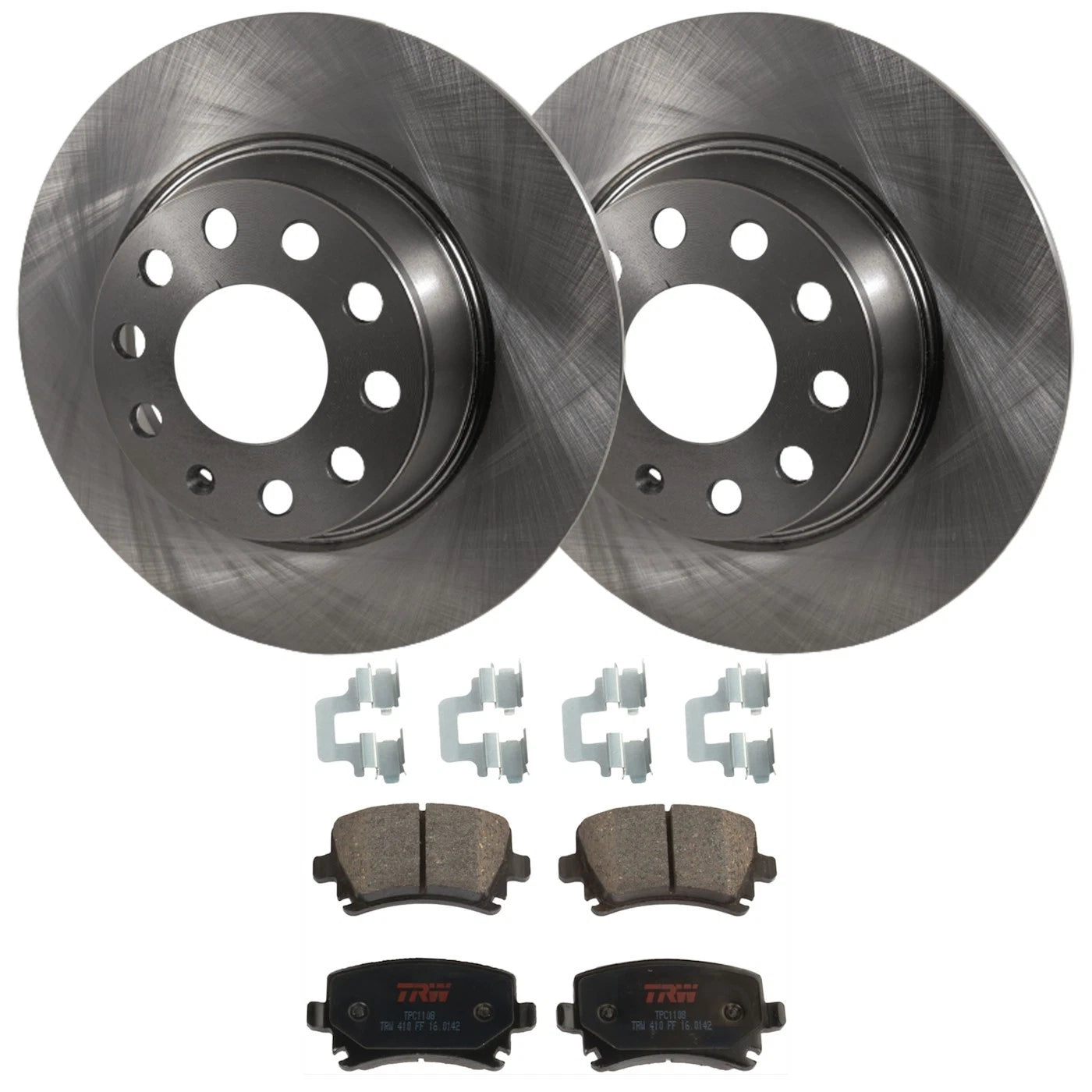 Set of 2 Brake Disc and Pad Kits for VW Tiguan (2018–2021)