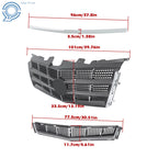 Front Upper & Lower Grill with Chrome Trim for Cadillac CTS (2008-2011)