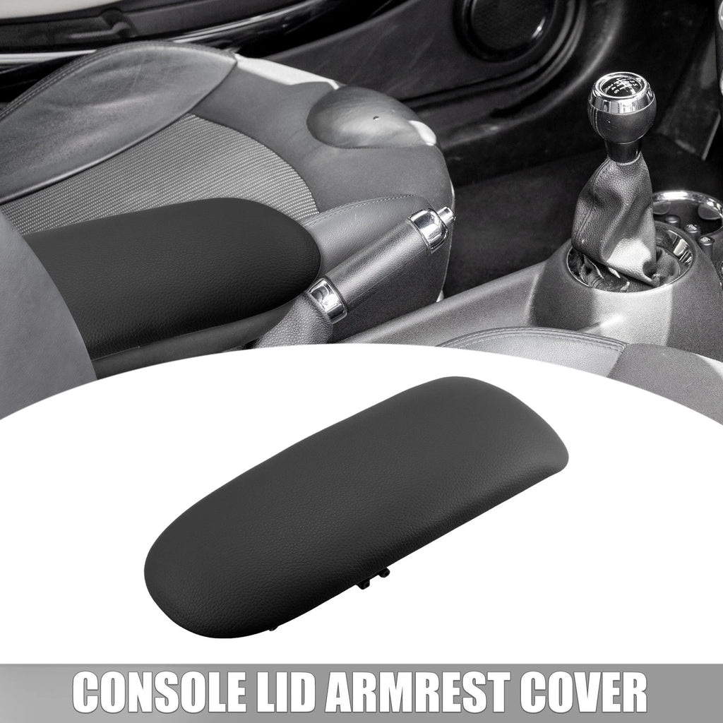 Center Console Armrest Cover for Mini Cooper (2002–2008) Faux Leather Black