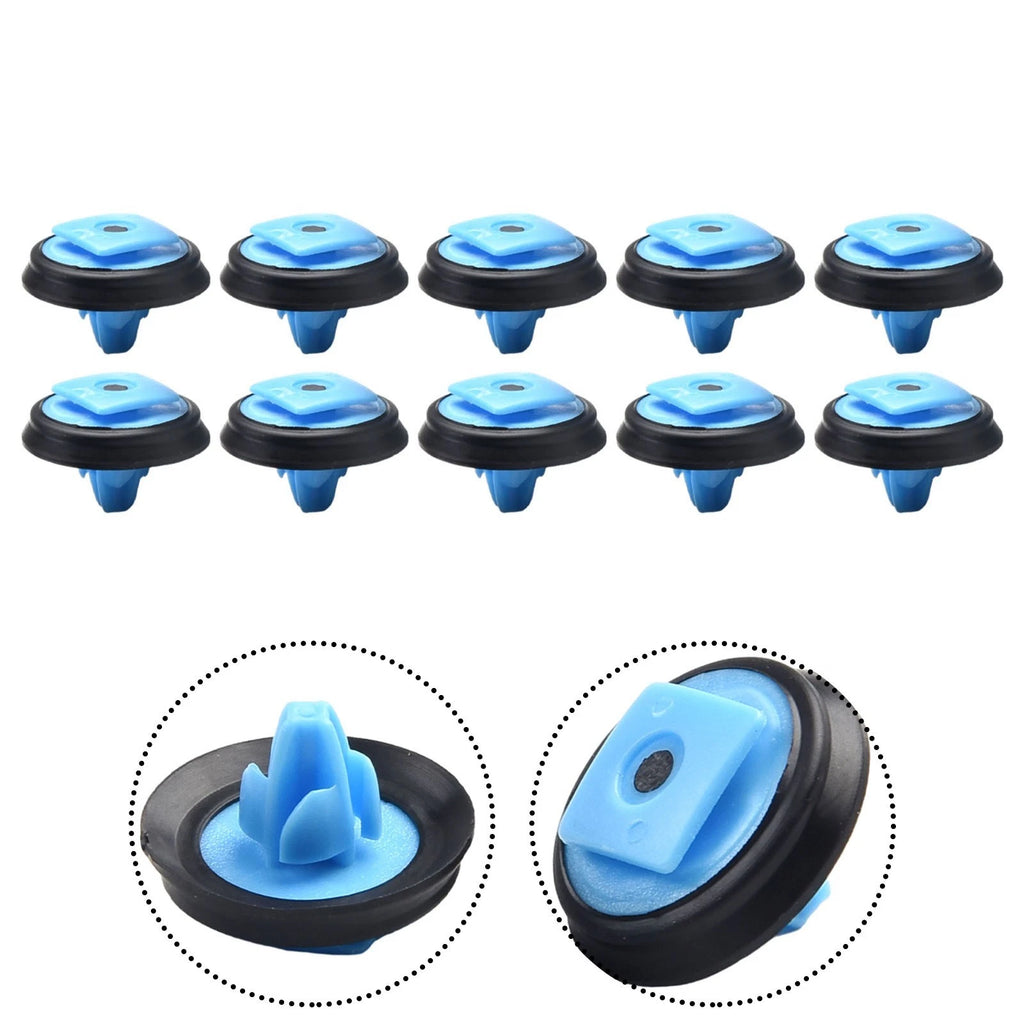 Pack of 10 Blue Trim Clips for Fiat 500X & PandaCross (2015–2023)