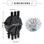 Brass Terminals Distributor Cap and Rotor Kit for Chevrolet (10452458, 10452457)