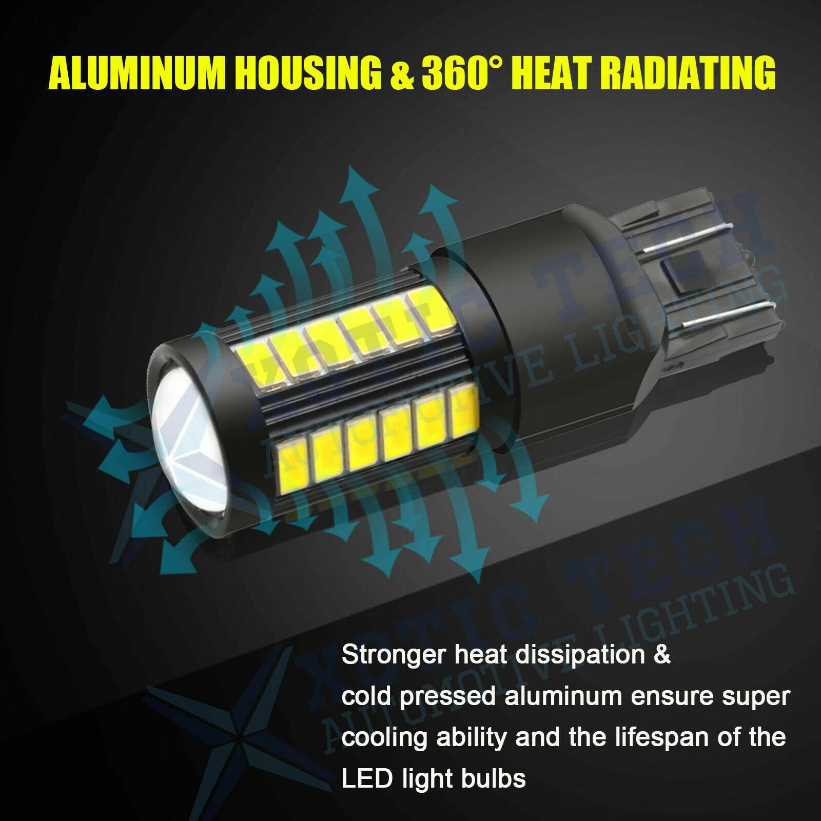 White LED Reverse Backup Light Bulbs for Ford F-150 F-250 (2018-2021)