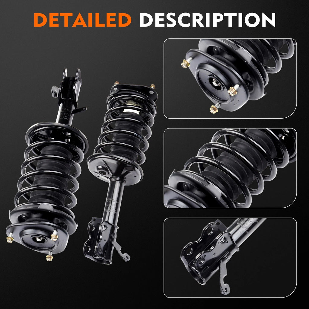 Set of 4 Front Strut Springs Control Arms Tie Rods for Toyota Corolla (1996–2002)