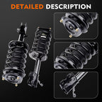 Set of 4 Front Strut Springs Control Arms Tie Rods for Toyota Corolla (1996–2002)