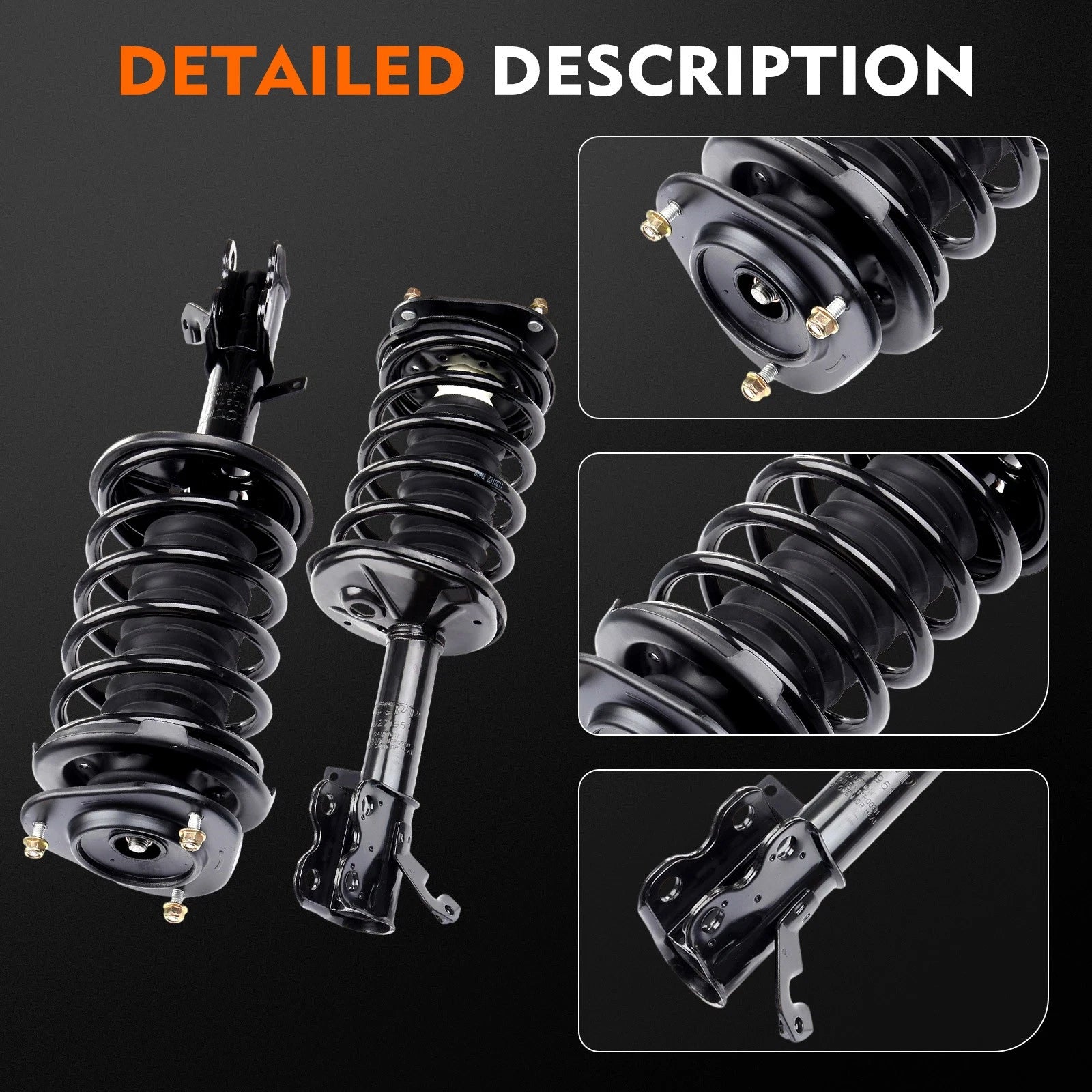 Set of 4 Front Strut Springs Control Arms Tie Rods for Toyota Corolla (1996–2002)