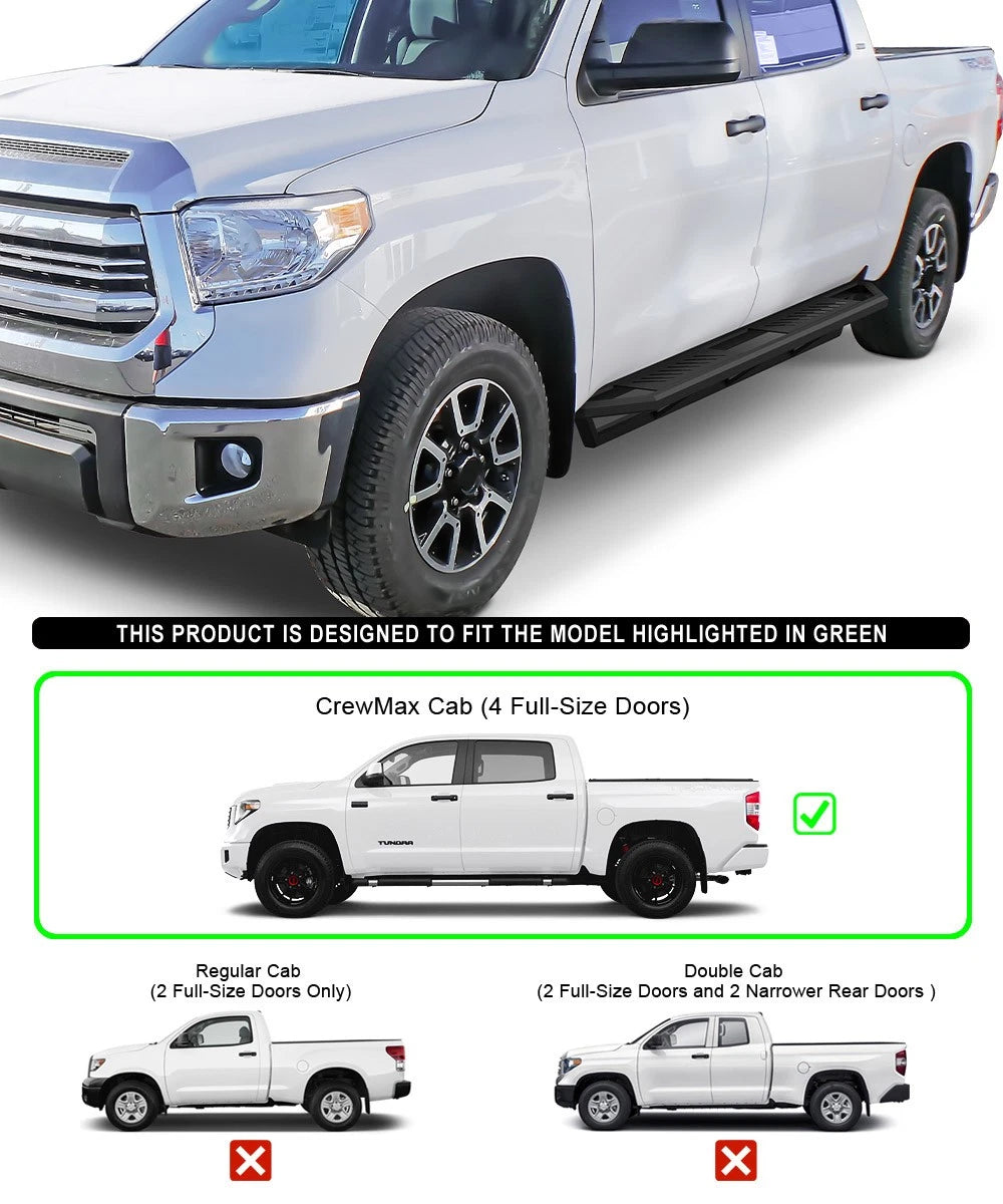 Off-Road Side Armor for Toyota Tundra CrewMax (2007-2021)