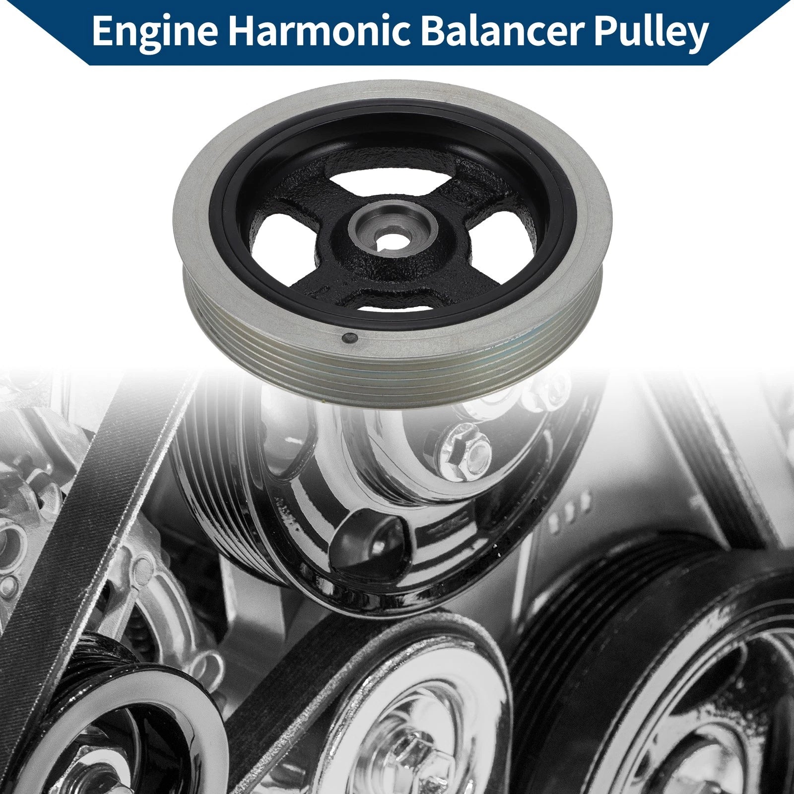 Engine Harmonic Balancer Crank Pulley for Hyundai Accent (2000–2015) No. 231242B020