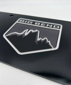 Acrylic Premium Black License Plate Cover for Ford Bronco Big Bend (2021–2024)