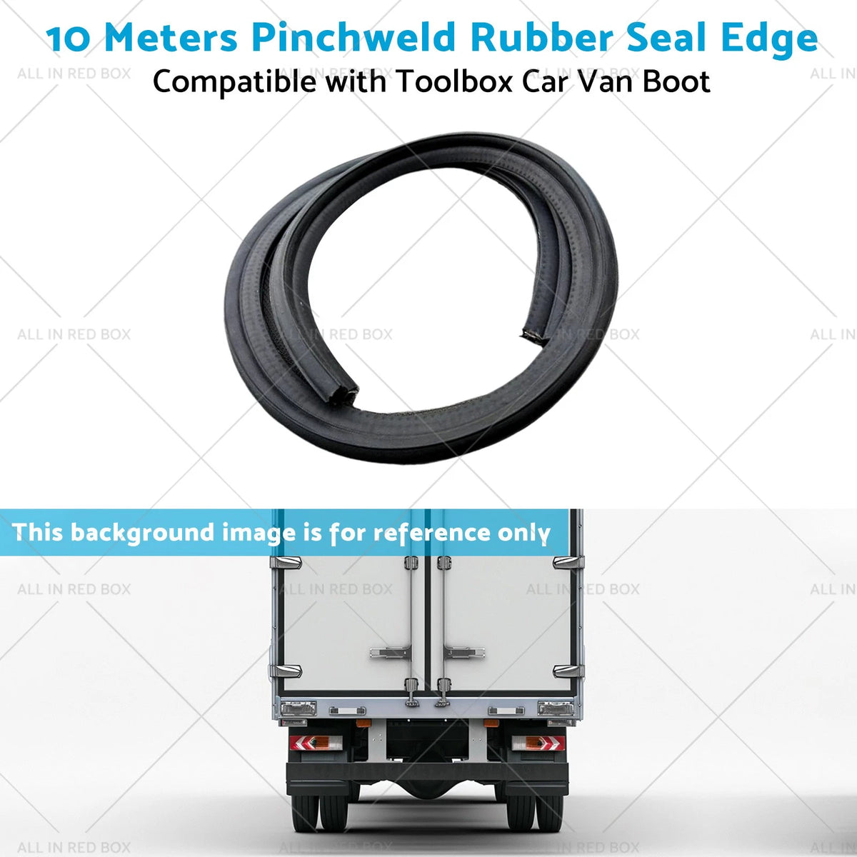 10m Pinchweld Rubber Seal for Toolbox Car Van Boot (Fits )