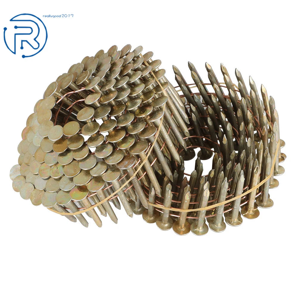 1-1/4" 15 Degree Coil Roofing Nails for Roofing Projects (7200 Pack)