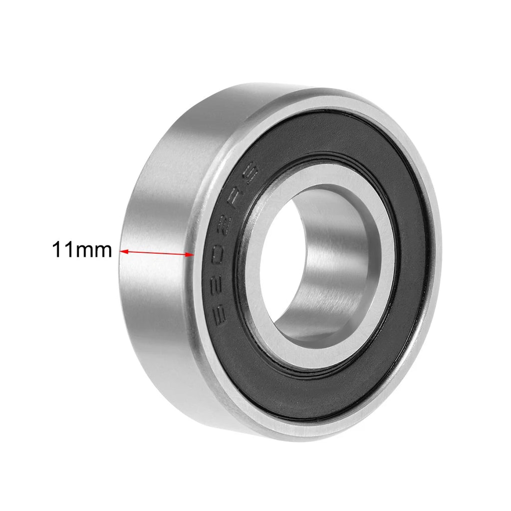 Set of 10 6202-2RS Deep Groove Ball Bearings 15x35x11mm Double Sealed Chrome