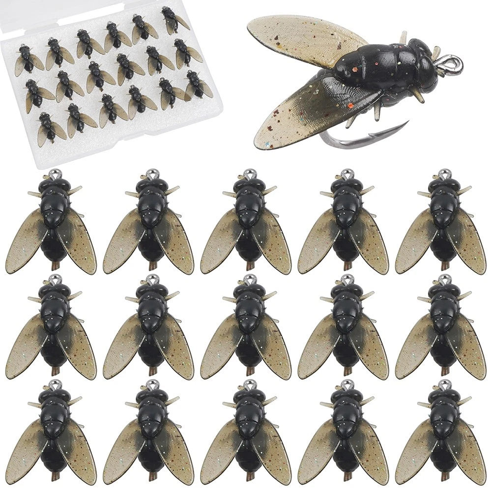 20pcs Silicone Fishing Lures for Carp Trout