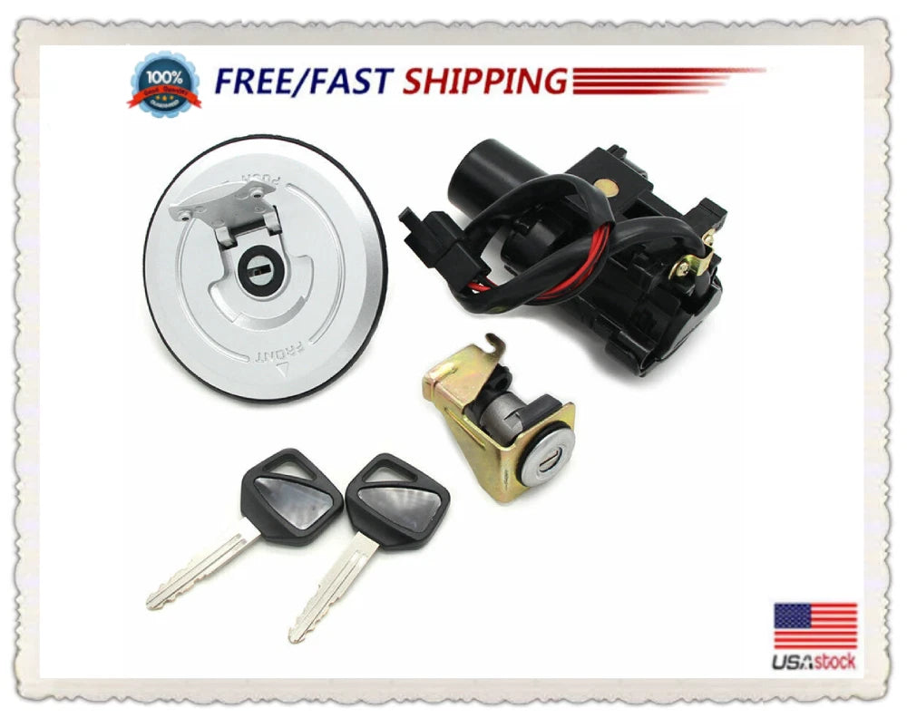 Ignition Switch & Fuel Gas Cap Set for Honda CBR300R (2015–2016) w/ 2x Keys