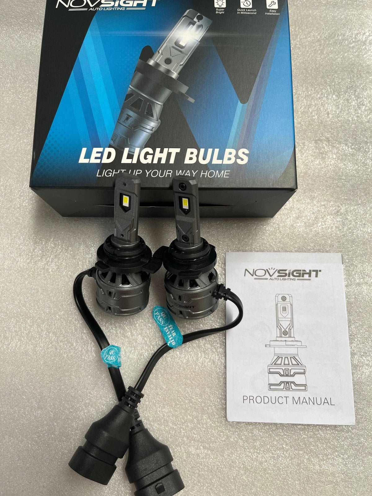 2X 9012 LED Headlight Bulb Replacement Kit for Hi/Lo Beam (N/A)