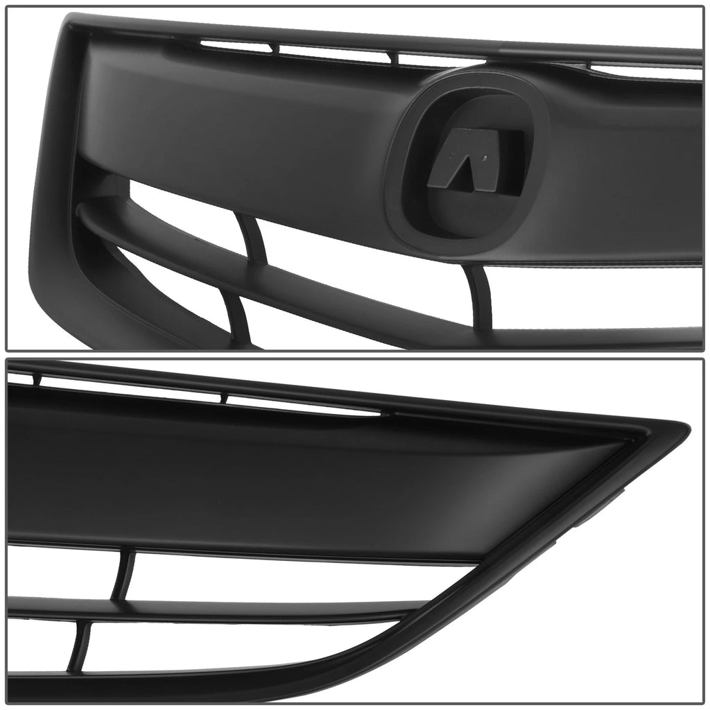 Front Bumper Grille Assembly for Acura ILX (2013–2015) Matte Black OE Style