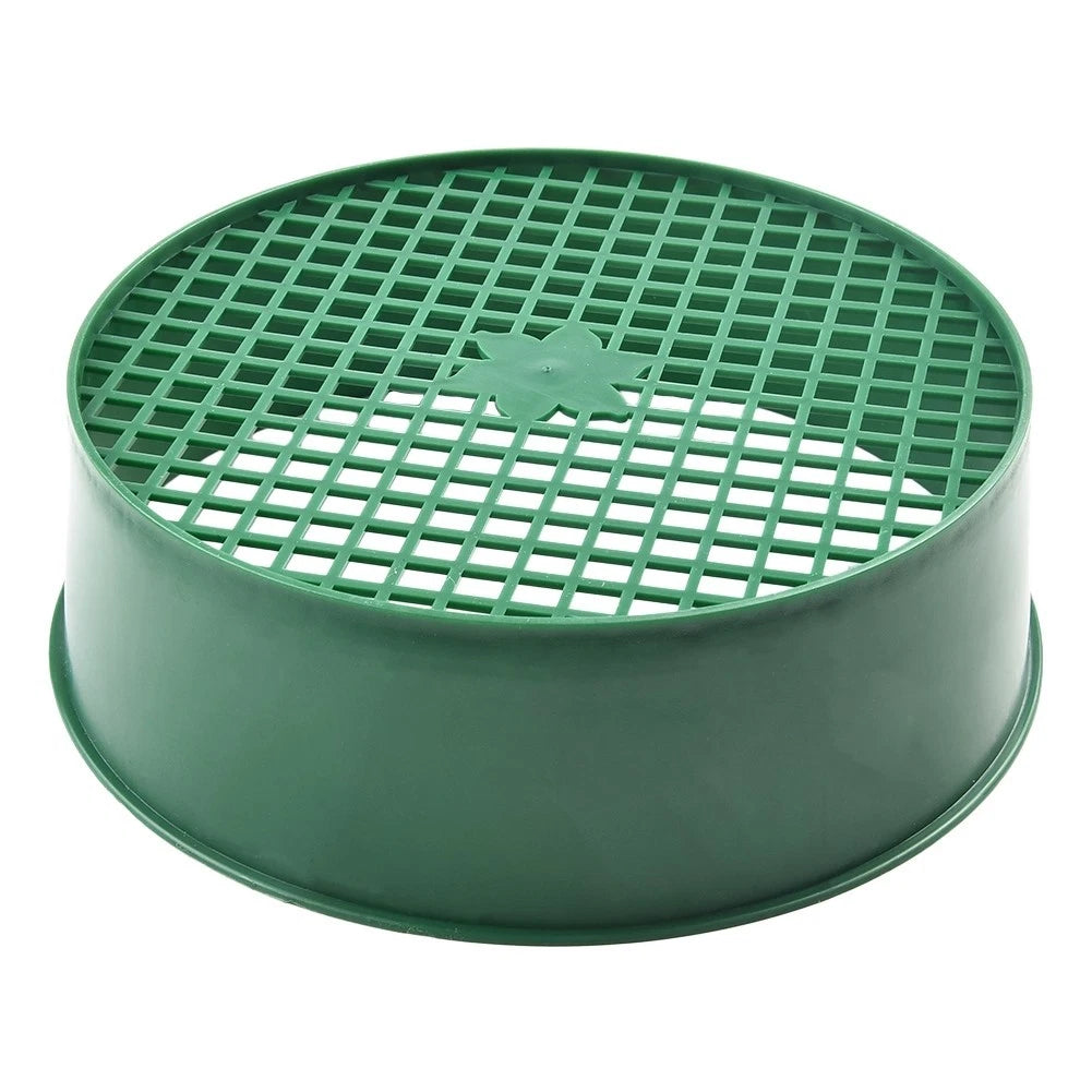 Set of 2 Plastic Mesh Garden Sieves for Compost, Stone, Soil Tool