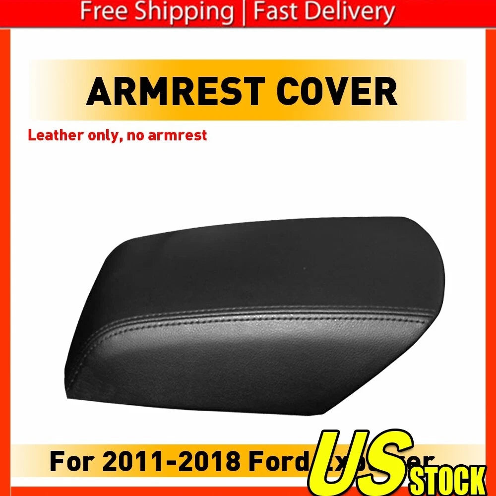 Armrest Cover for Ford Explorer (2011â2019) Leather Black