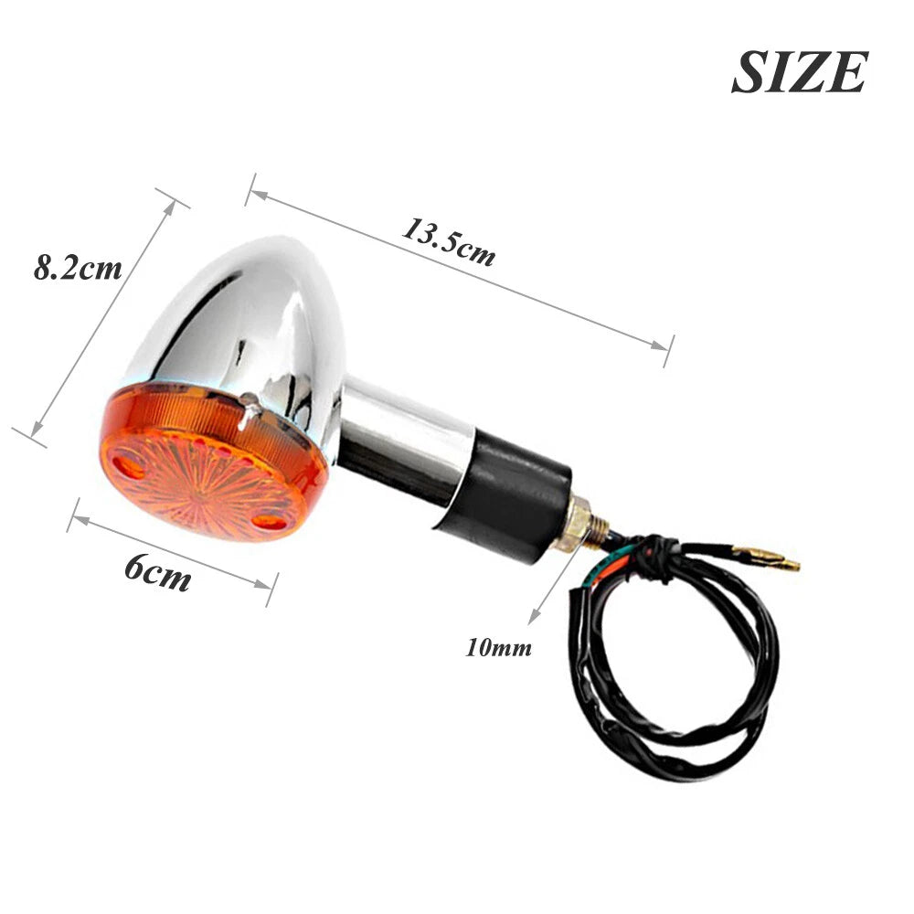 Set of 4 Turn Signal Blinker Indicator Lights for Honda Suzuki Yamaha