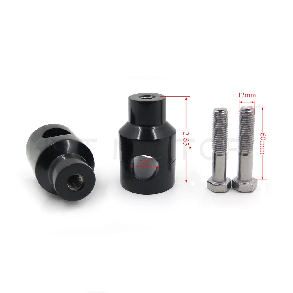 Handlebar Riser Mounting Clamp for Universal Motorcycle (7/8" 22mm)