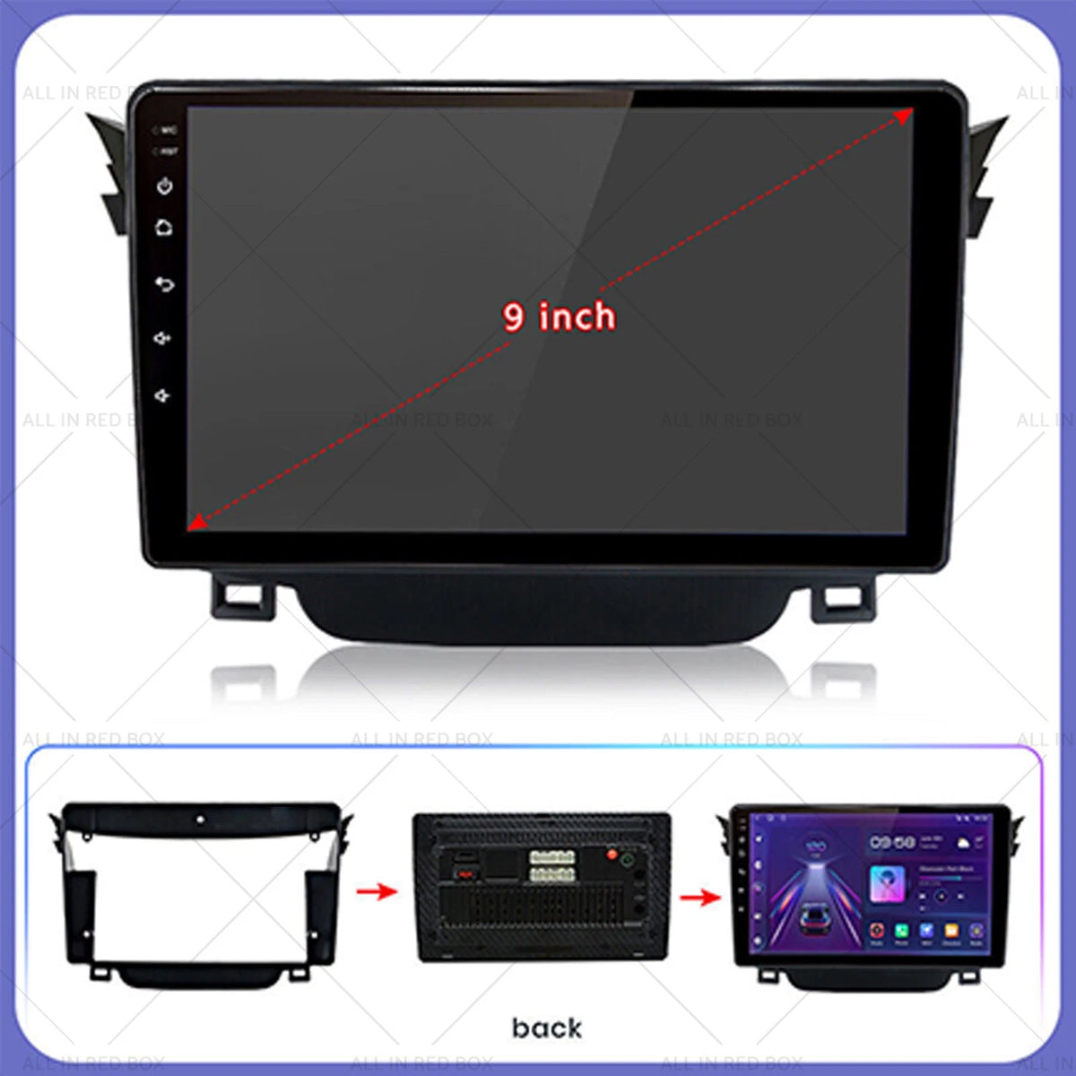 9" Android 13 Head Unit Stereo Radio GPS for Toyota Corolla (2009–2013)