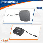 Rear Car Bumper Tow Hook Cover for Mercedes-Benz B-Class (2012–2019) No.A2468851022 Gray