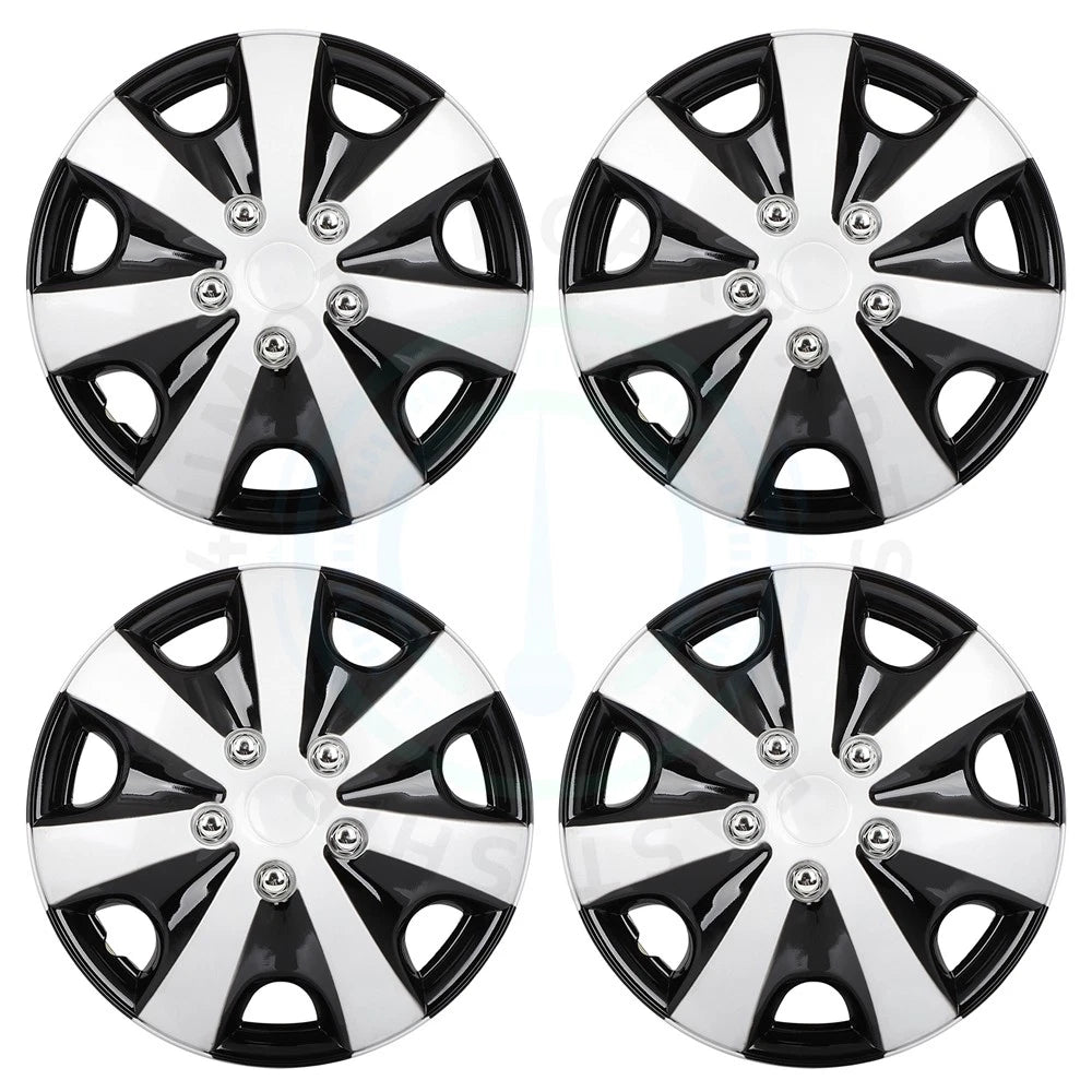 Set of 4 Wheel Hub Caps for 15 Inch Tires (Car Truck SUV)