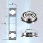 10pcs F626ZZ Deep Groove Ball Bearings for Various Models (6x19x6mm)