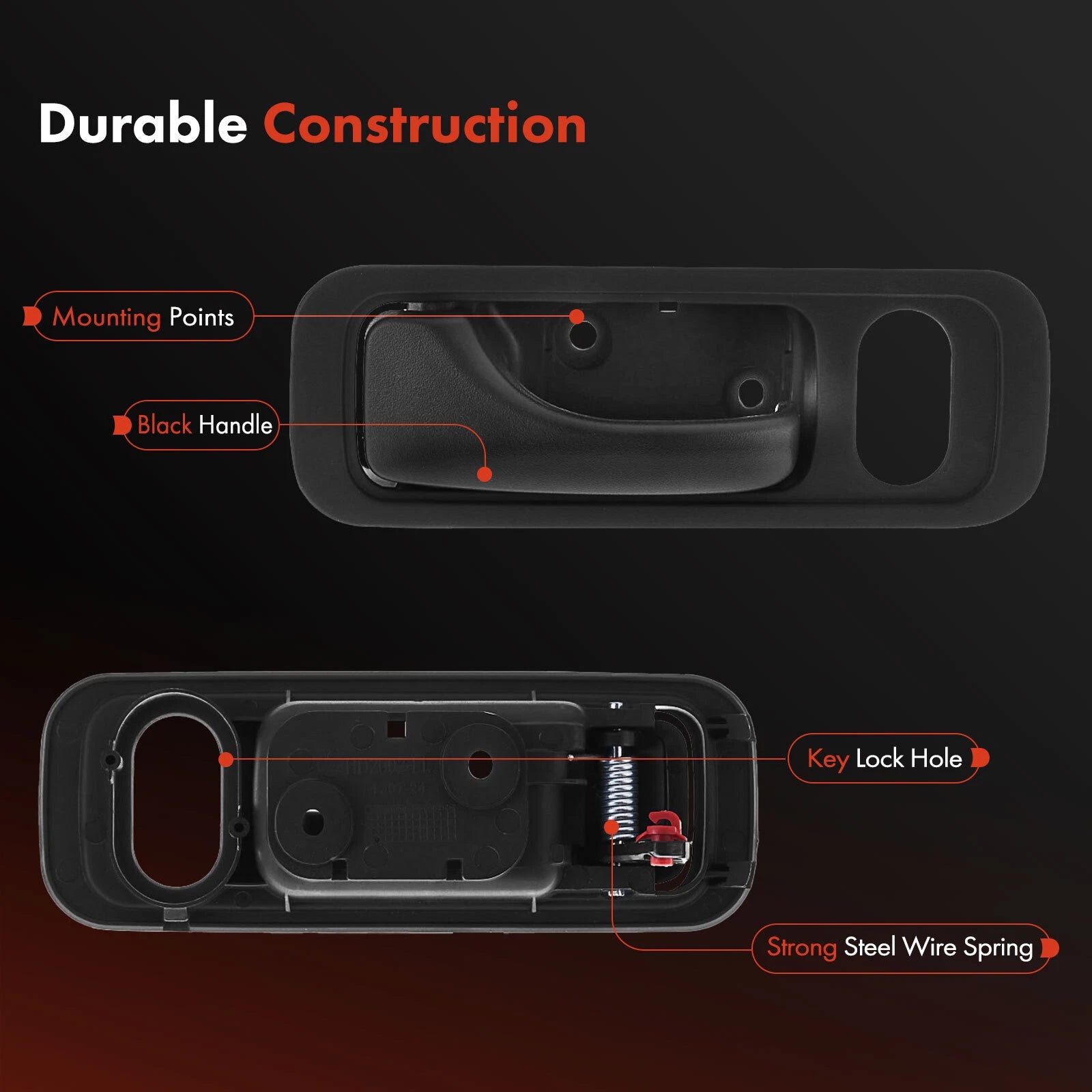 Front Left Interior Door Handle for Honda Element (2003-2011)