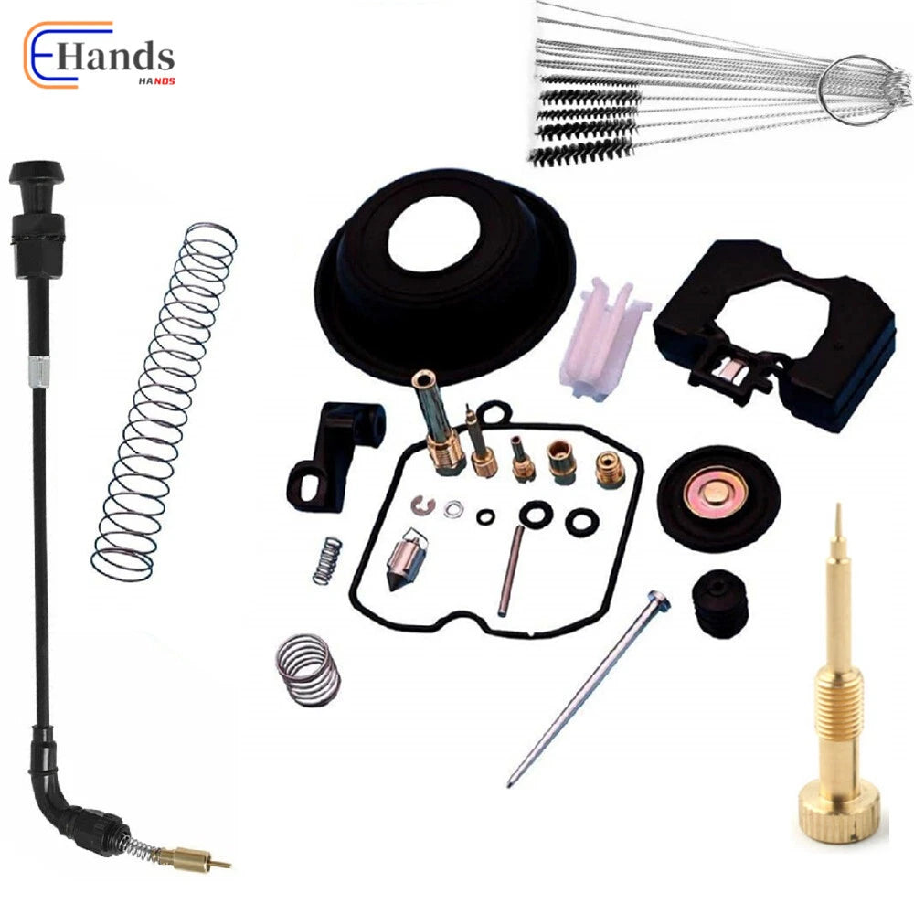 CV40 Carburetor Rebuild Kit & Choke Cable for Harley Davidson Sportster (883-1200)