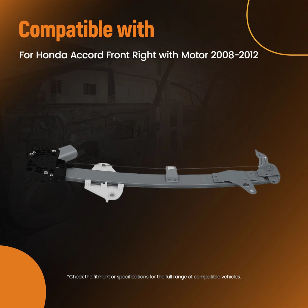 Front Right Electric Window Regulator for Honda Accord (2008–2012) 72210TA0A01