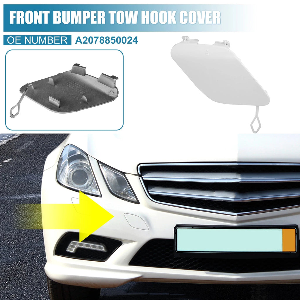 Tow Hook Cover for Mercedes-Benz E400 (2014–2016) - White