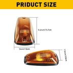 Set of 5 Amber LED Cab Roof Clearance Marker Lights for Trucks
