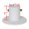 Set of 4 Aluminum Slide Deck Flanges for In-ground Swimming Pool