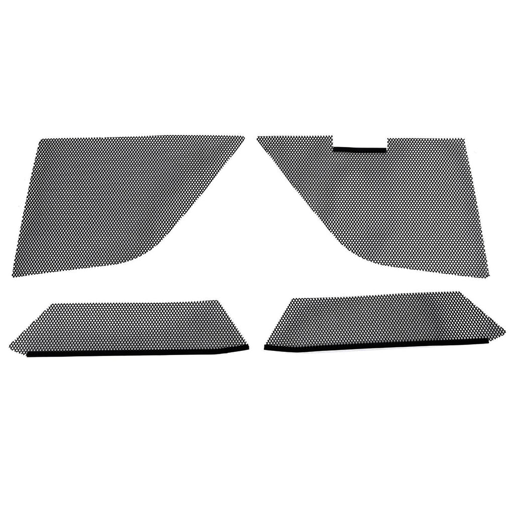 Set of 4 Radiator Mesh Grill Guards for Corvette C8 (2020–2024) Black
