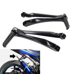 Rear Passenger Footrests Foot Pegs Bracket for Yamaha YZF R1 (2004–2008) Black