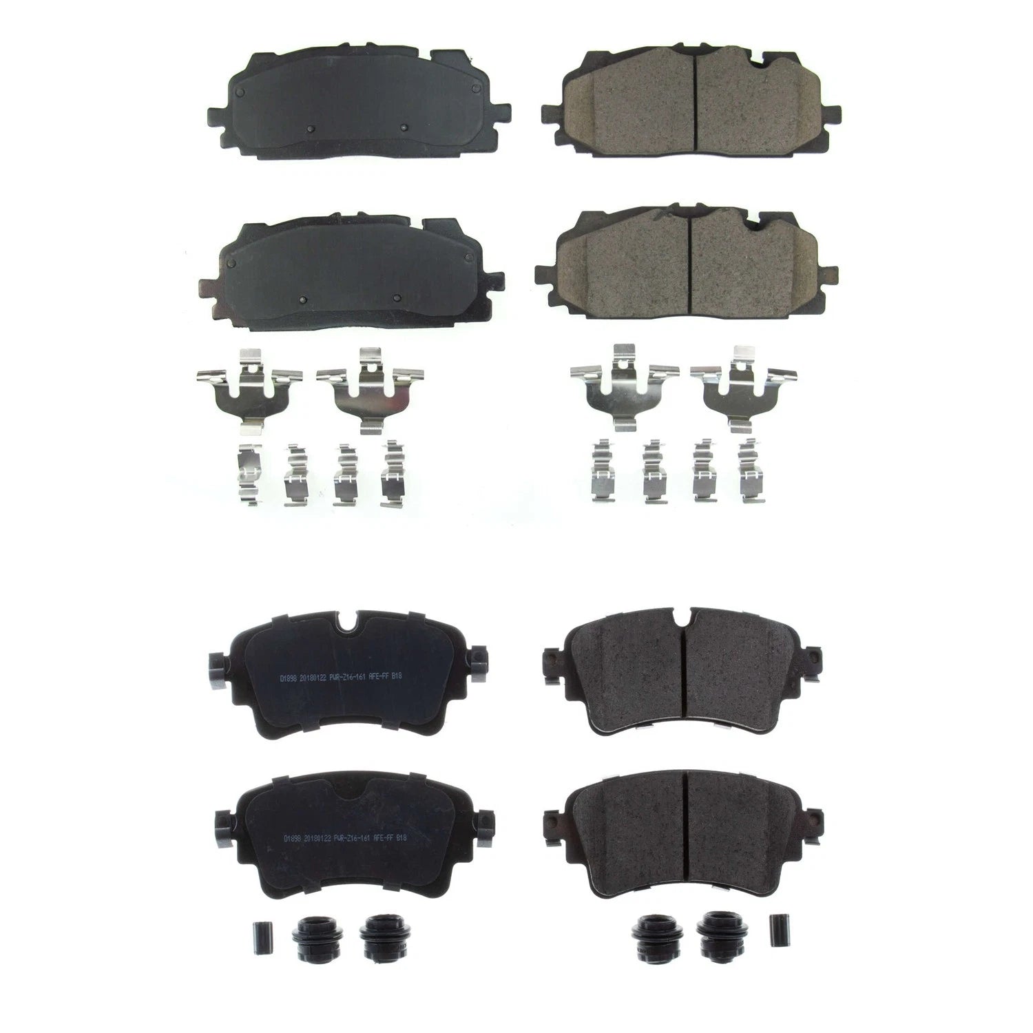 PowerStop Z17 Low-Dust Ceramic Disc Brake Pads Kit for Audi RS5 S4 S5 SQ5 (2013–2021)