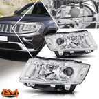 Projector Headlight for Jeep Grand Cherokee (2014–2016) Chrome Housing