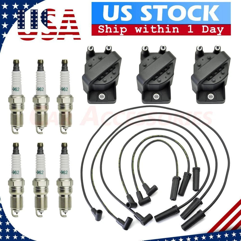 Ignition Coil & Iridium Spark Plug & Wireset for Chevrolet Impala Monte Carlo (DR39)