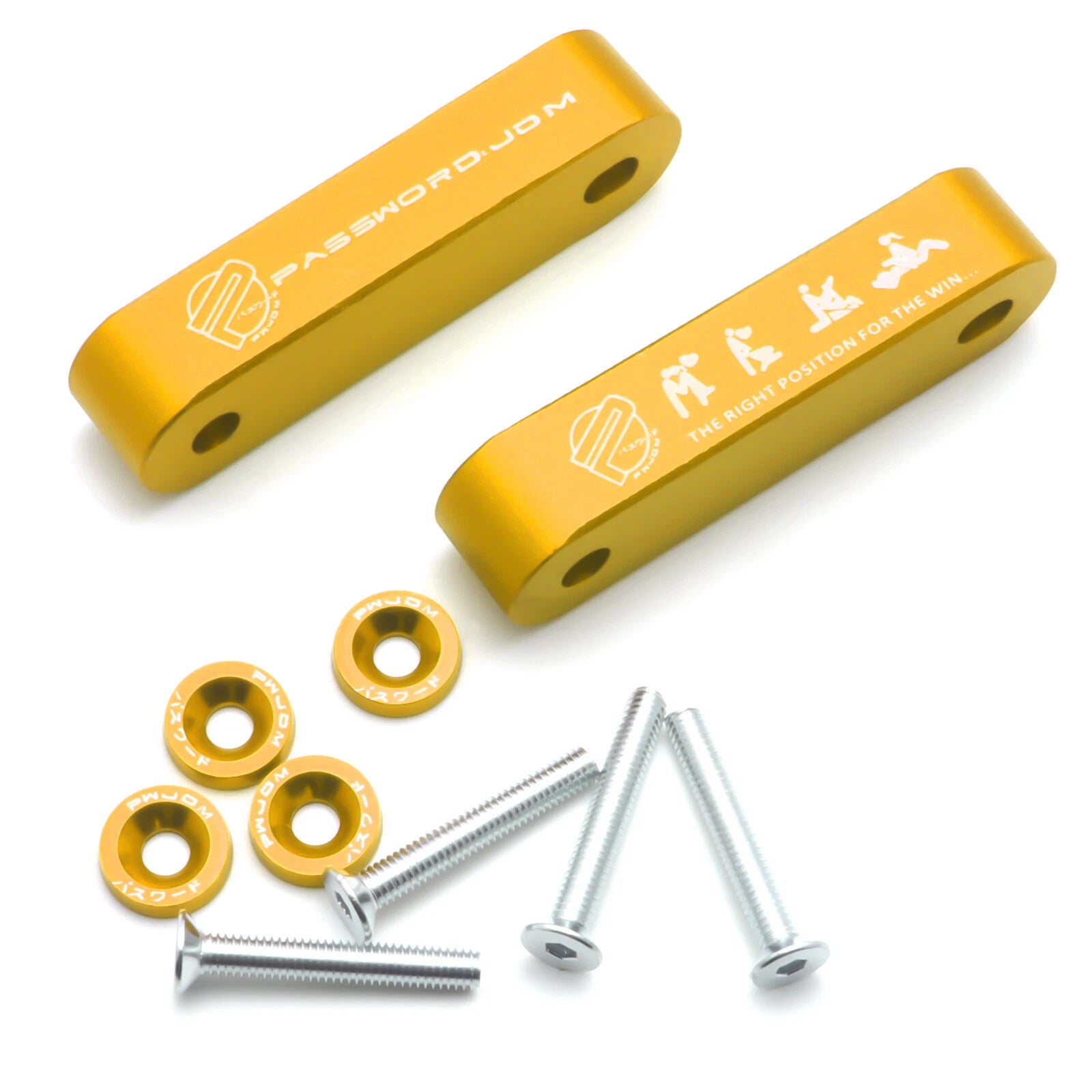 Billet Hood Vent Spacer Riser Kit for Acura Honda (2010-2020)