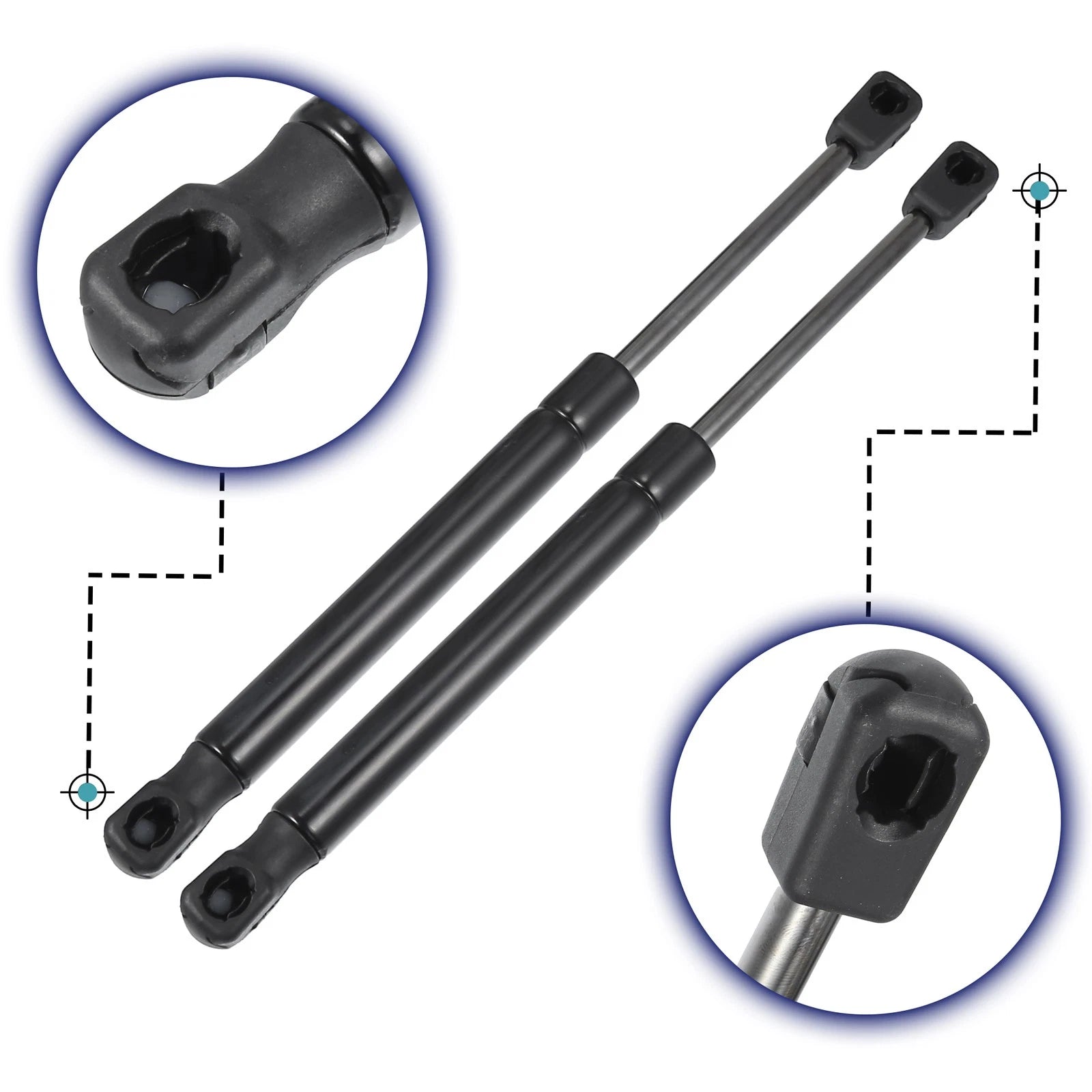 2X Front Hood Gas Lift Supports Struts for Audi A8 (2010–2018)