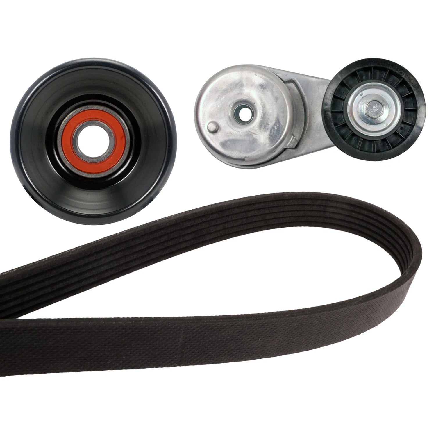 Drive Belt Idler Pulley Tensioner Kit for Mustang (2005–2010) V6 SOHC 4L