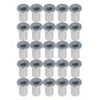 Pack of 100 Aluminum Flange Nutserts for Automotive Applications