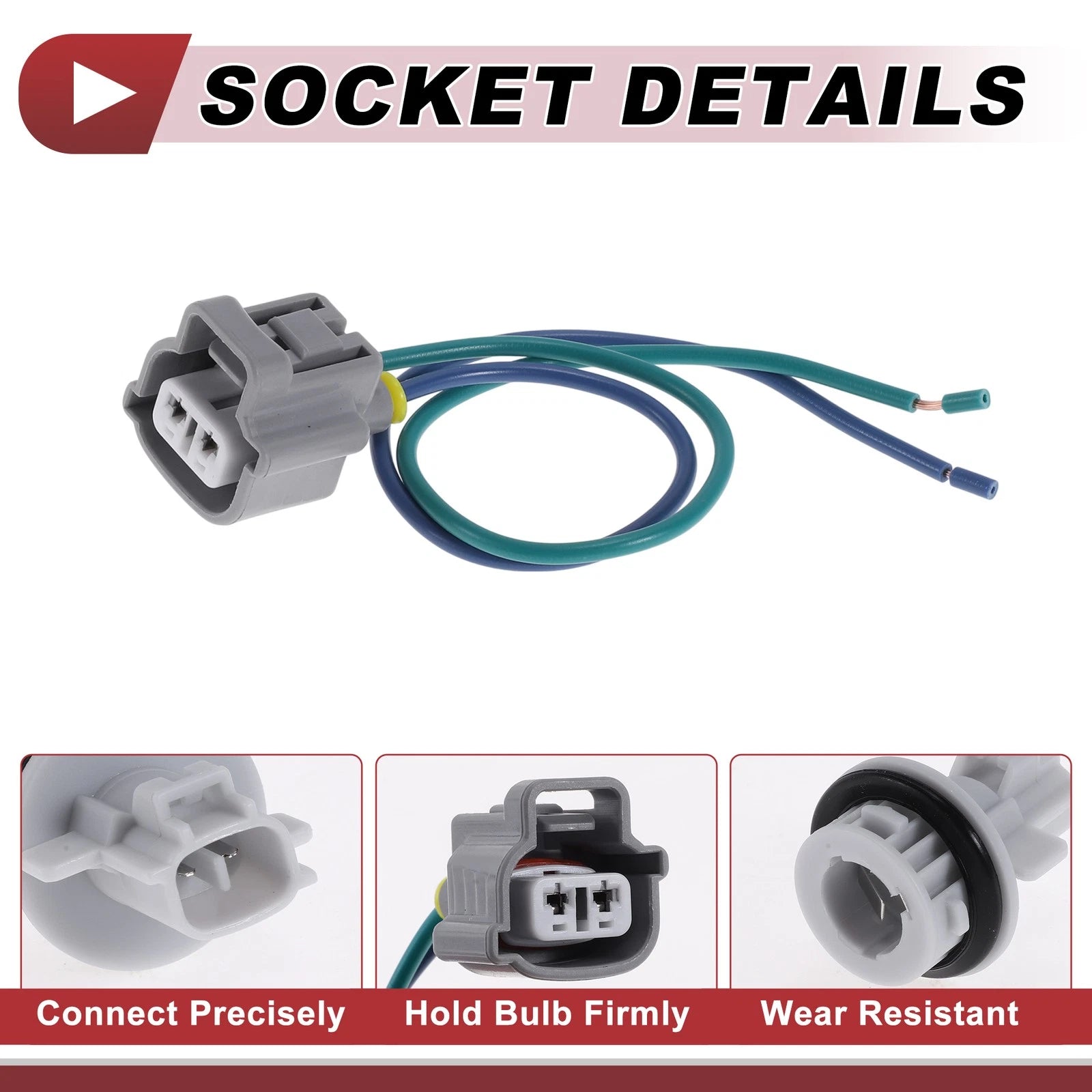 Front Turn Signal Lamp Socket Wiring for Toyota Celica (2000–2005) No. 9007560006