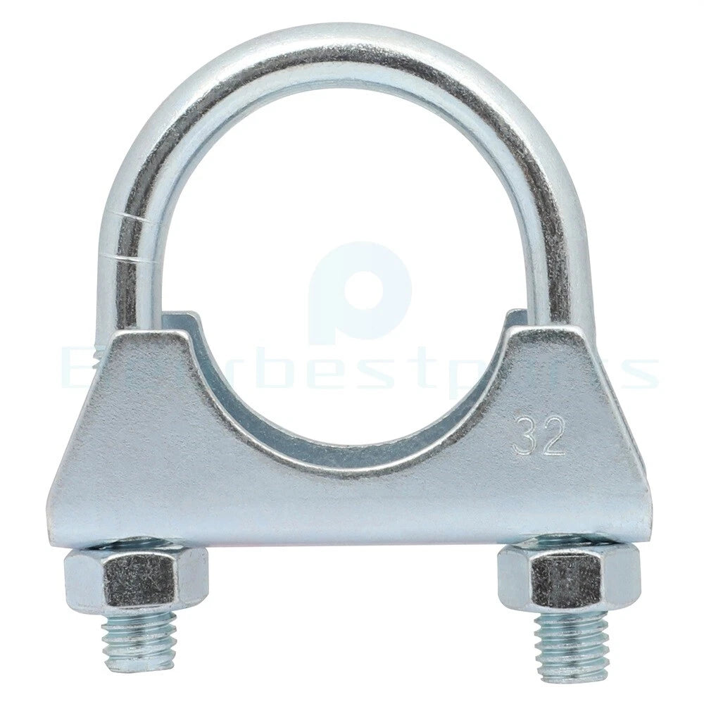 1.25" U-Bolt Uclamp Muffler Saddle Exhaust Pipe Clamp for Universal Fit